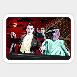 Ups & Downs (Universal Monsters on Roller Coaster) Sticker